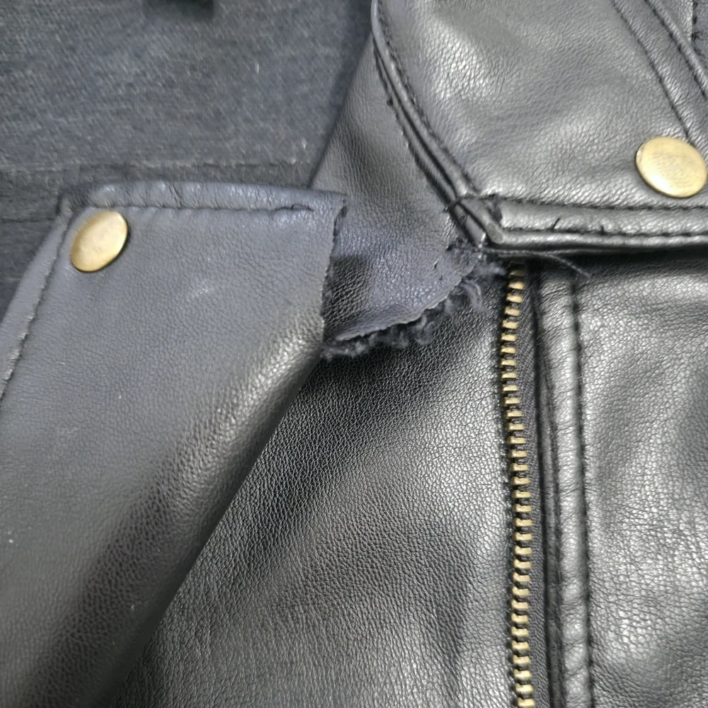 Nanette Kids Black Moto Jacket Size 5 Y2K Style